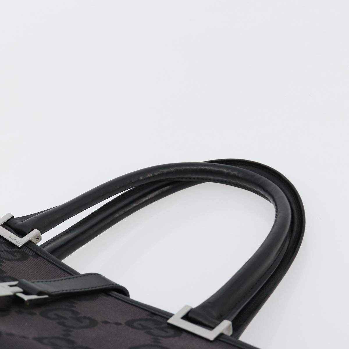 GUCCI GG Canvas Tote Bag Black Silver 002 1064 3444 Auth 182085A - Jerrillo image 8