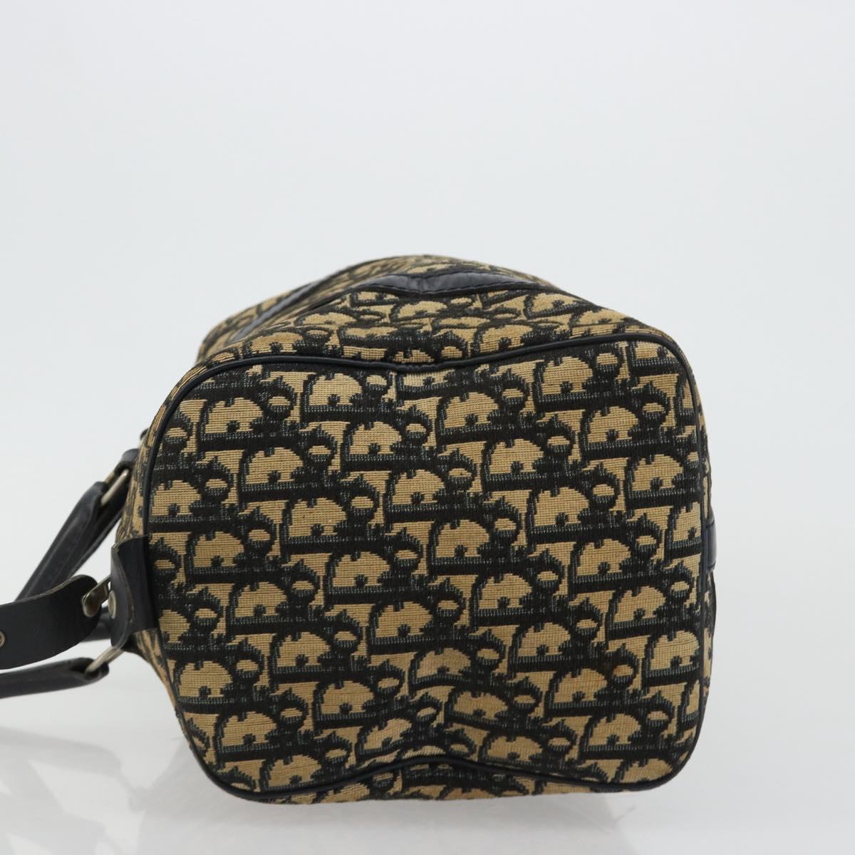 Christian Dior Trotter Canvas Boston Bag Navy Silver Auth 182138 - Jerrillo image 5