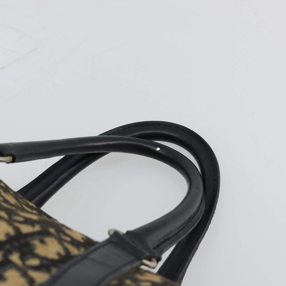 Christian Dior Trotter Canvas Boston Bag Navy Silver Auth 182138 - Jerrillo image 8