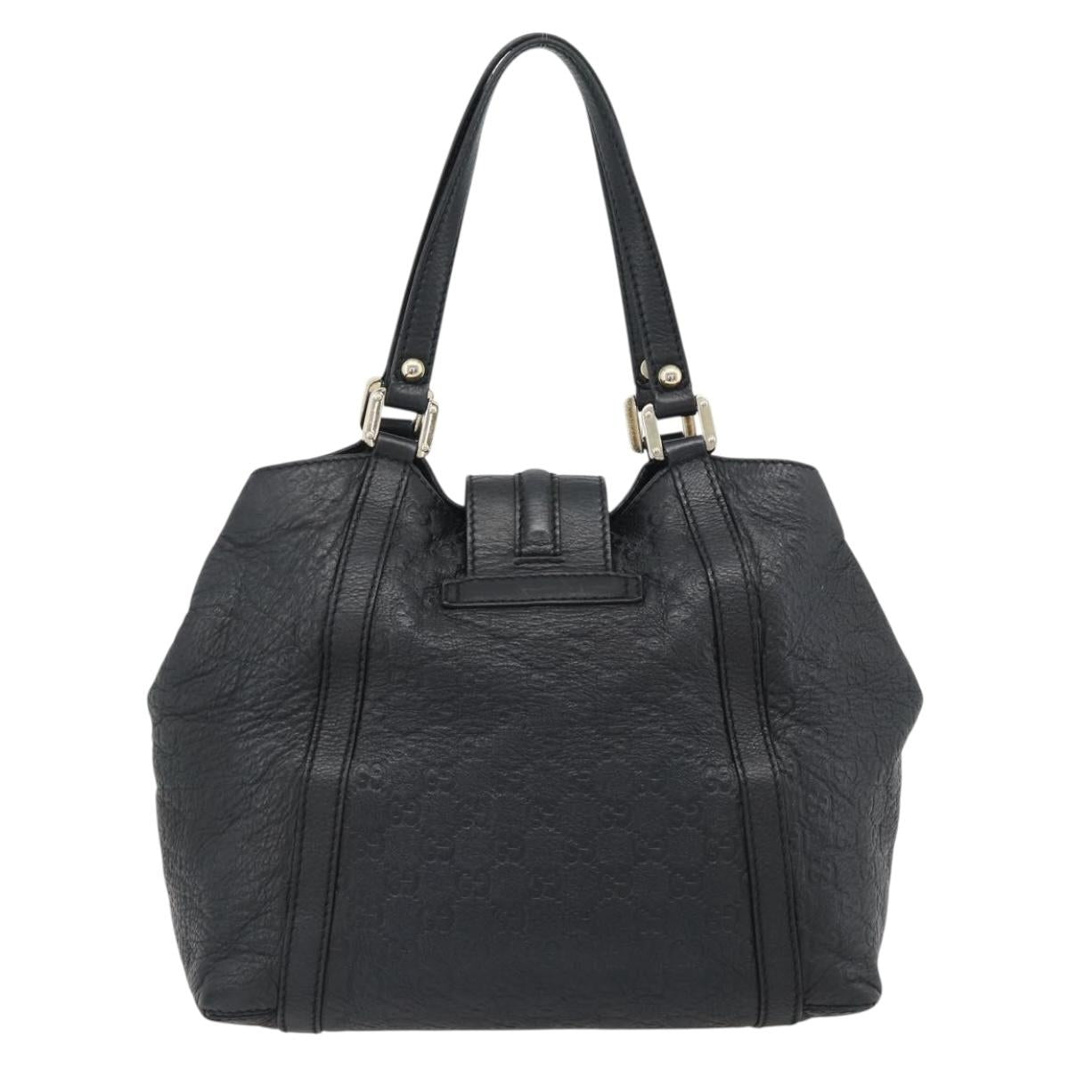 GUCCI GG Canvas Guccissima Tote Bag Leather Black Gold 233607 Auth 182177V - Jerrillo image 2