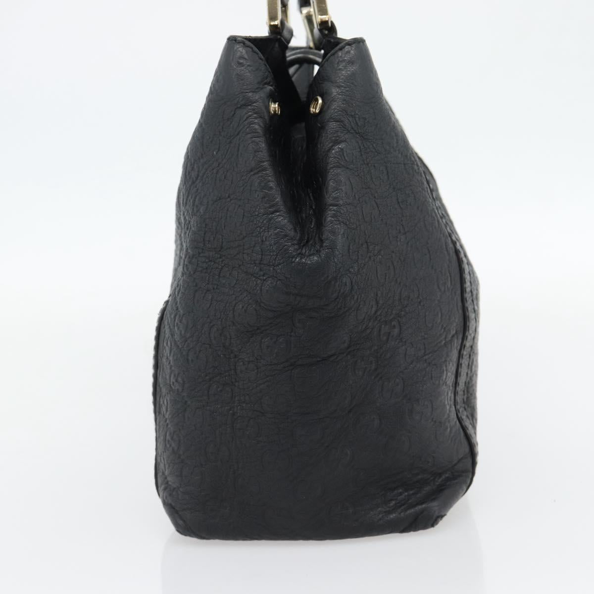 GUCCI GG Canvas Guccissima Tote Bag Leather Black Gold 233607 Auth 182177V - Jerrillo image 3