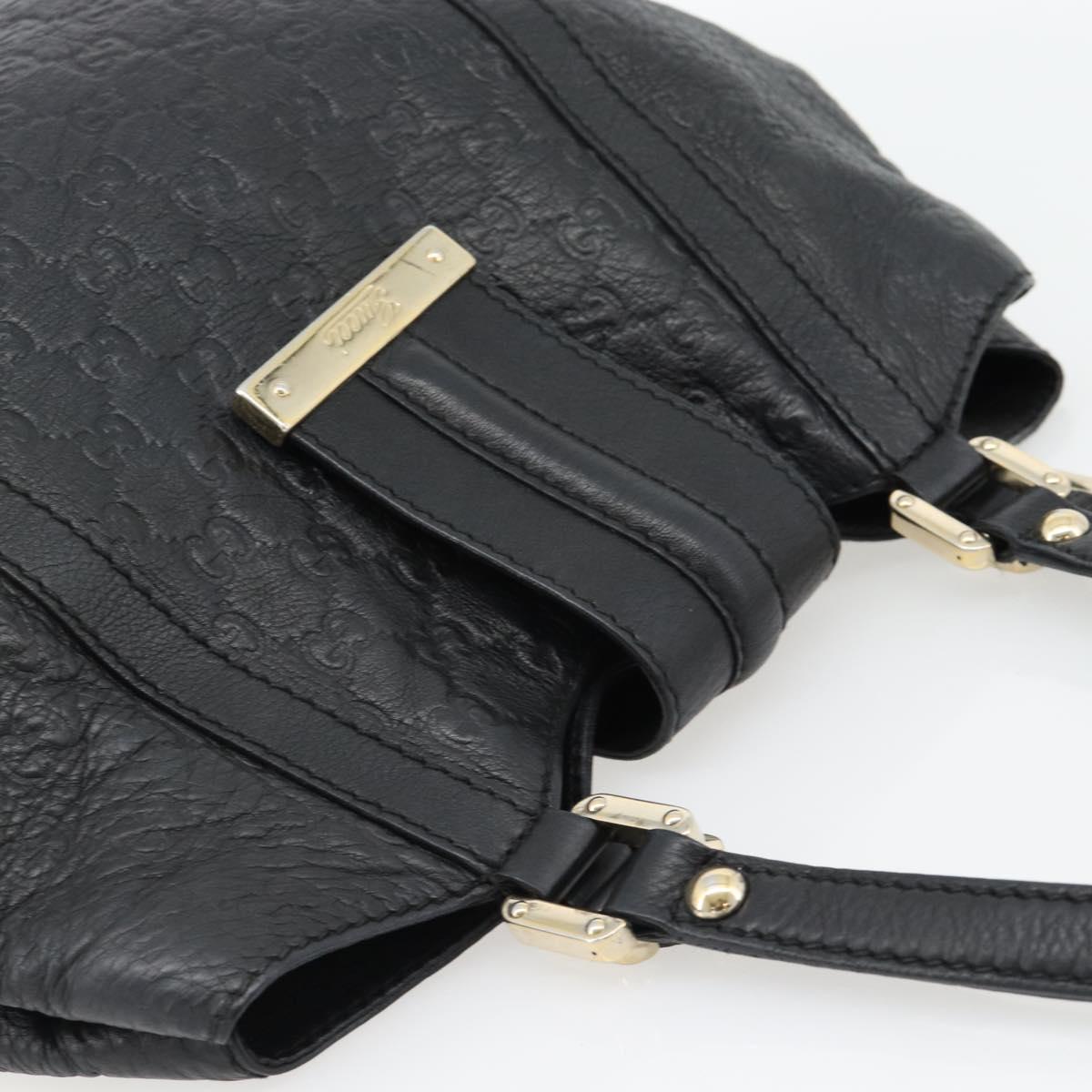 GUCCI GG Canvas Guccissima Tote Bag Leather Black Gold 233607 Auth 182177V - Jerrillo image 6