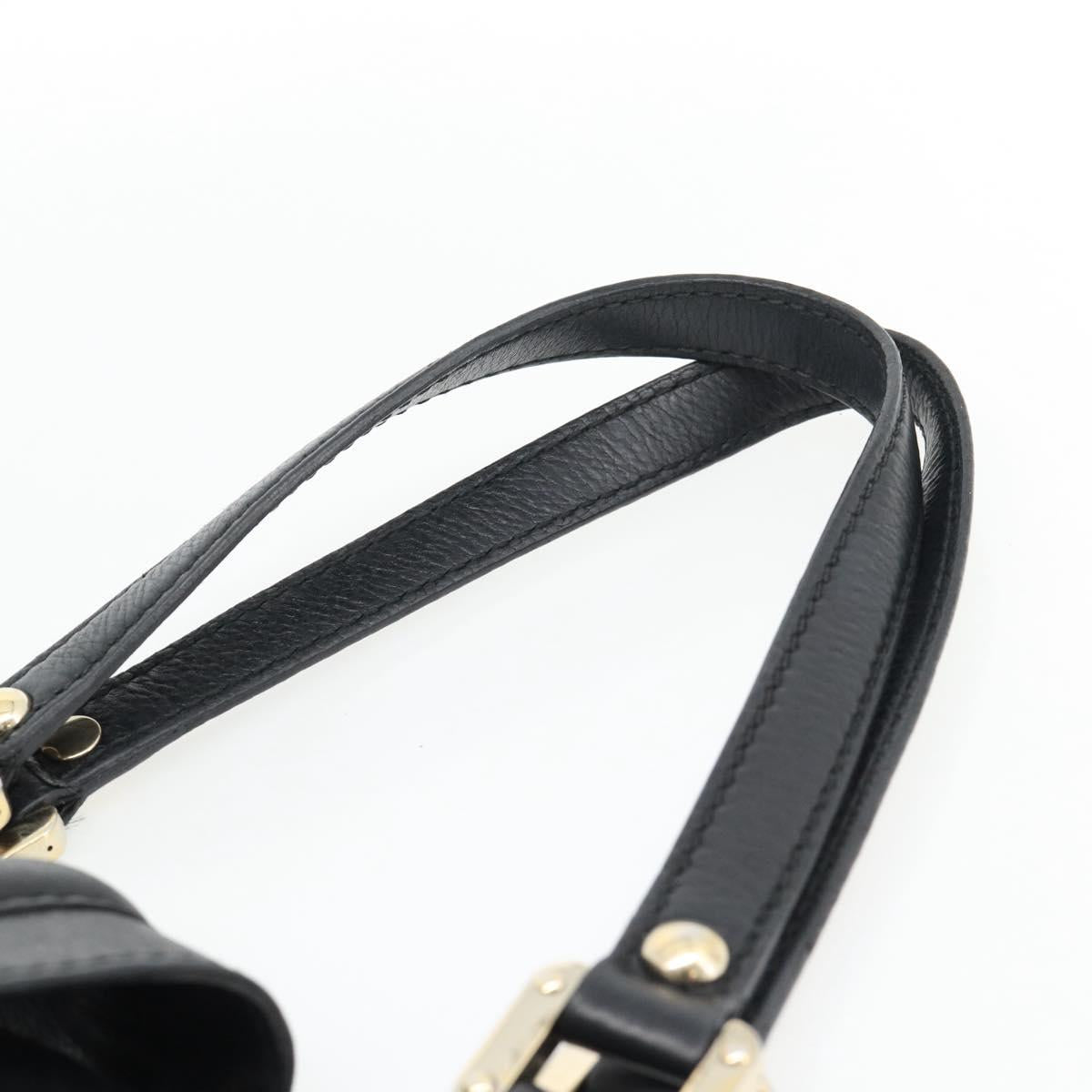 GUCCI GG Canvas Guccissima Tote Bag Leather Black Gold 233607 Auth 182177V - Jerrillo image 8