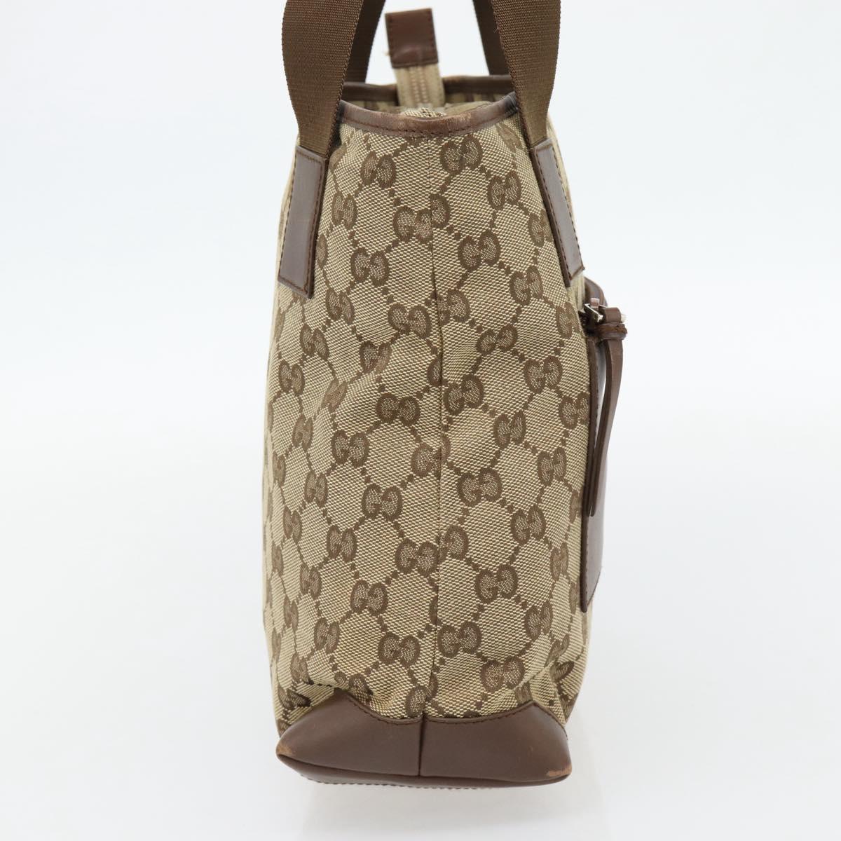 GUCCI GG Canvas Tote Bag Beige Silver 019 0402 Auth 182184 - Jerrillo image 4