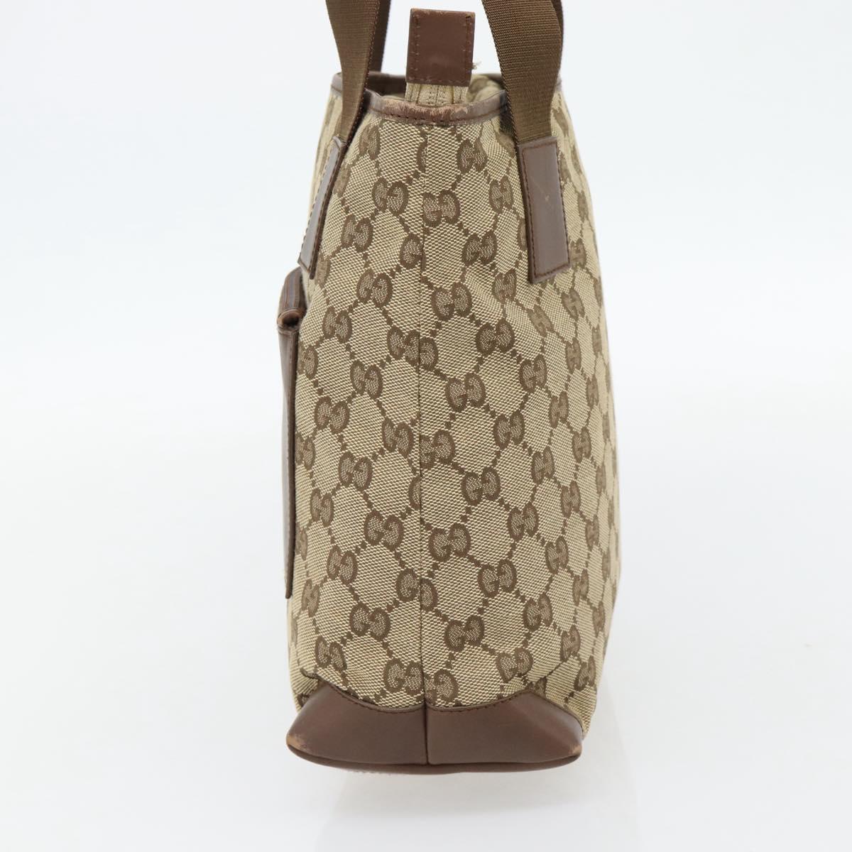 GUCCI GG Canvas Tote Bag Beige Silver 019 0402 Auth 182184 - Jerrillo image 5