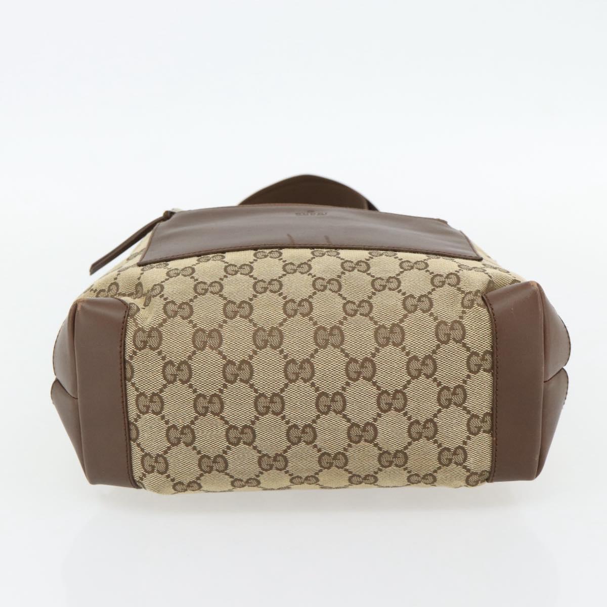 GUCCI GG Canvas Tote Bag Beige Silver 019 0402 Auth 182184 - Jerrillo image 9
