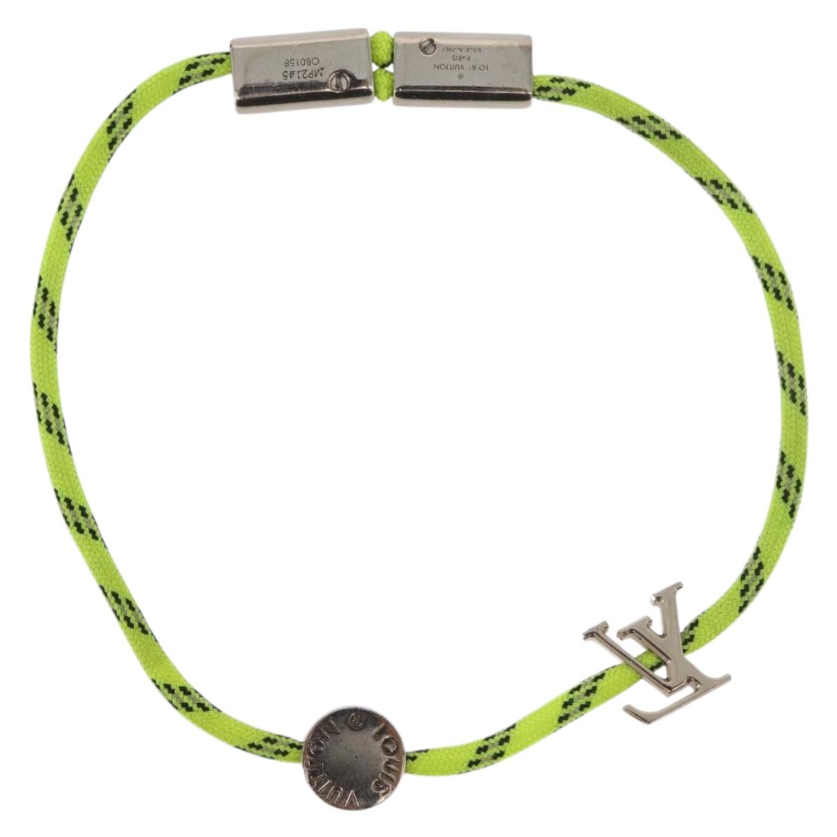 LOUIS VUITTON LV Fluo Bracelet metal Yellow Silver MP2143 LV Auth 182320V - Jerrillo image 7