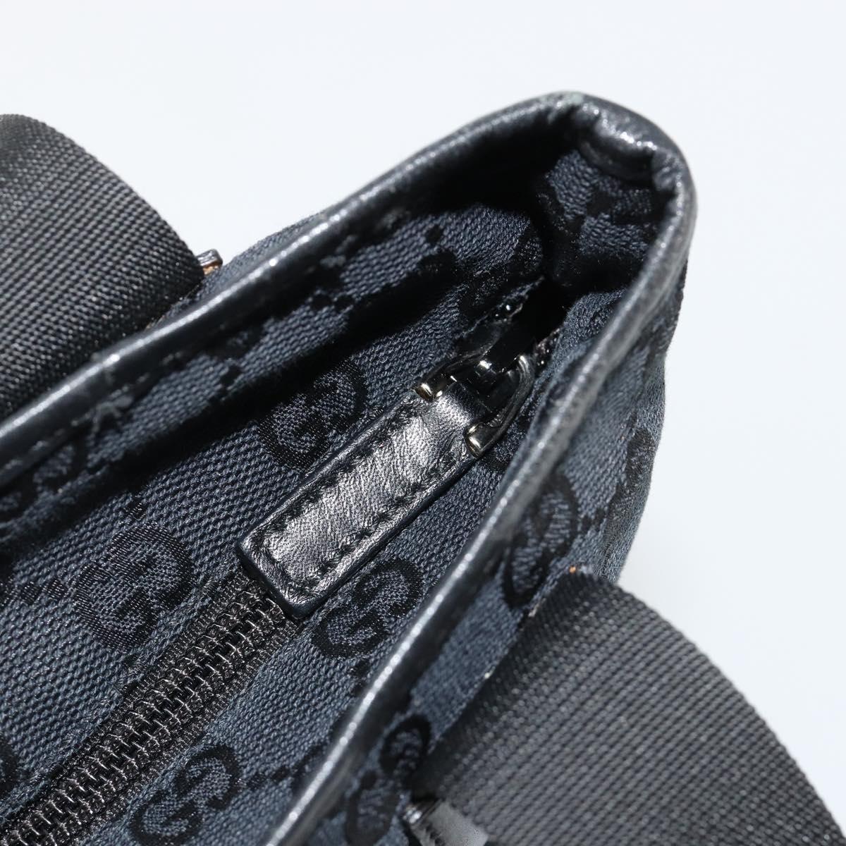 GUCCI GG Canvas Tote Bag Black Silver 019 0402 Auth 182358 - Jerrillo image 10