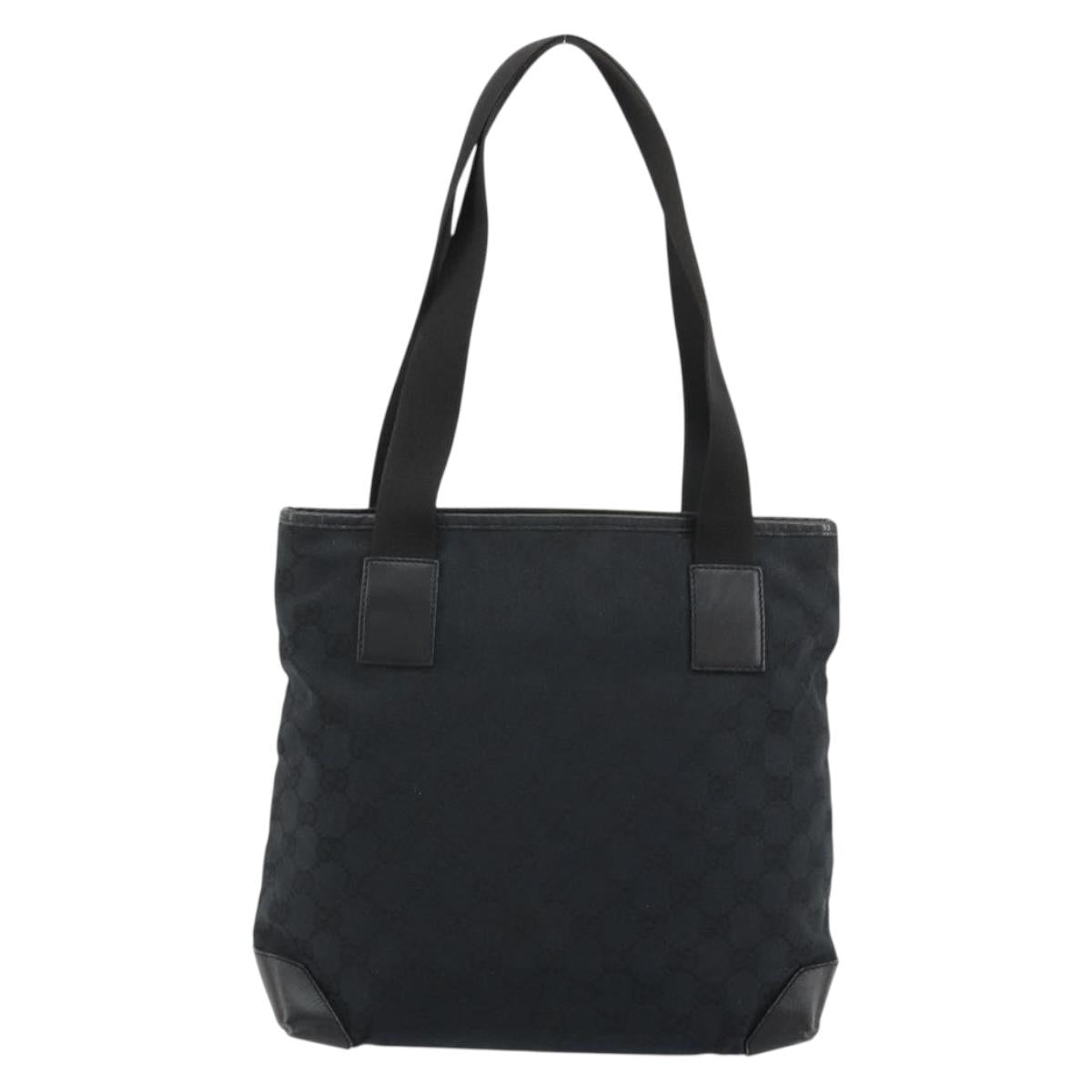 GUCCI GG Canvas Tote Bag Black Silver 019 0402 Auth 182358 - Jerrillo image 2