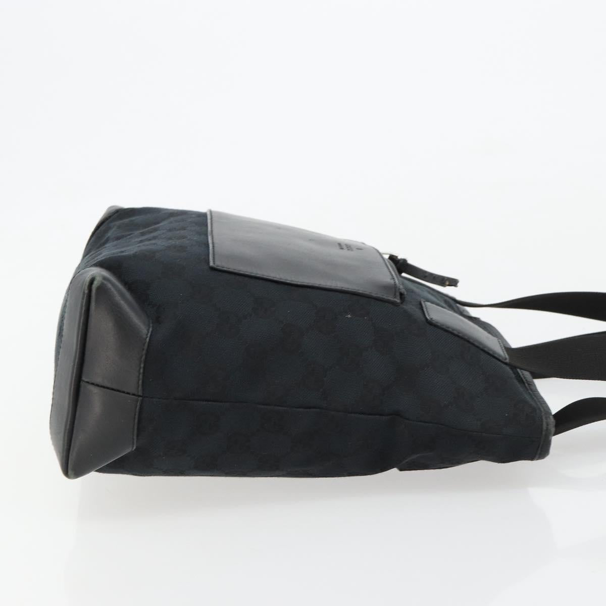 GUCCI GG Canvas Tote Bag Black Silver 019 0402 Auth 182358 - Jerrillo image 3