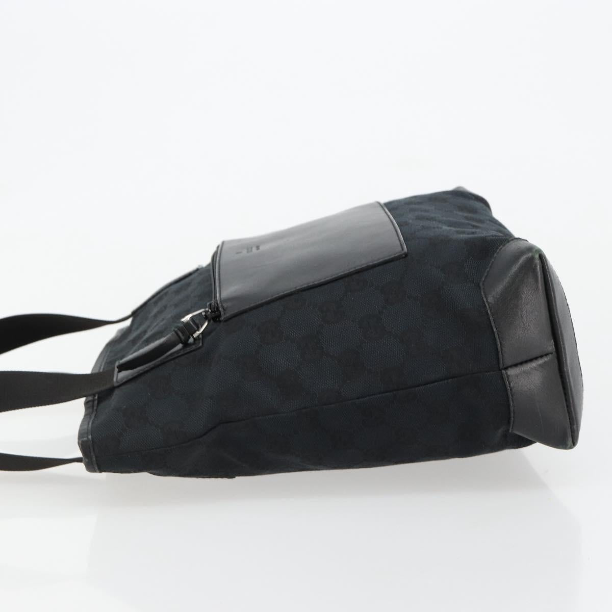 GUCCI GG Canvas Tote Bag Black Silver 019 0402 Auth 182358 - Jerrillo image 4