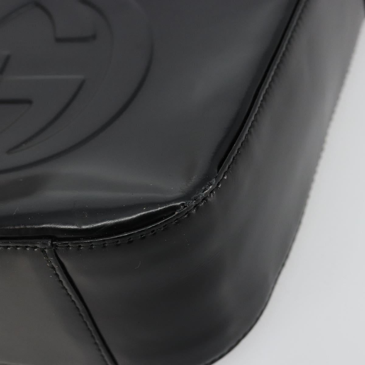 GUCCI Soho Hand Bag Patent leather Black Silver 007 0249 Auth 182478 - Jerrillo image 10