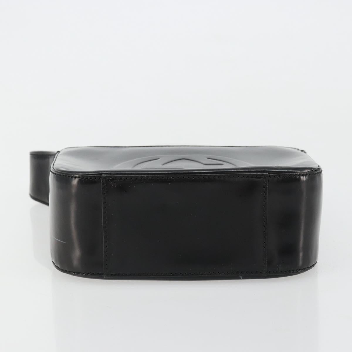 GUCCI Soho Hand Bag Patent leather Black Silver 007 0249 Auth 182478 - Jerrillo image 9