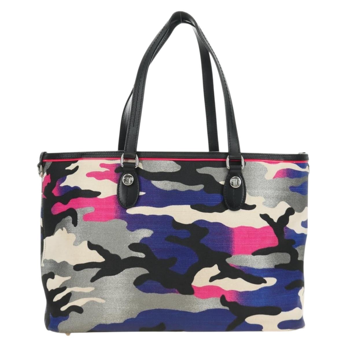 Christian Dior Anselmurail Tote Bag Canvas Multicolor Silver Auth 182566M - Jerrillo image 2