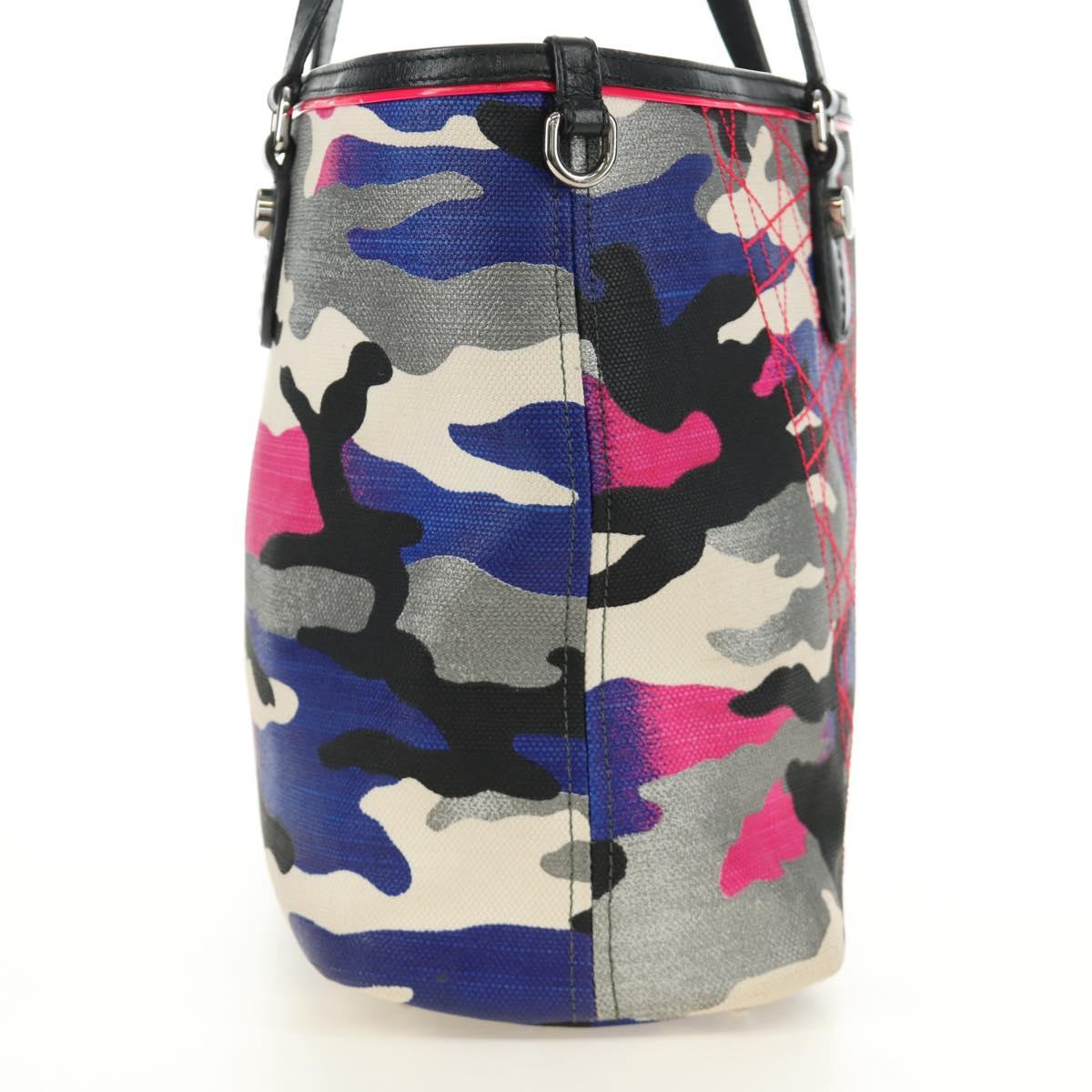 Christian Dior Anselmurail Tote Bag Canvas Multicolor Silver Auth 182566M - Jerrillo image 4