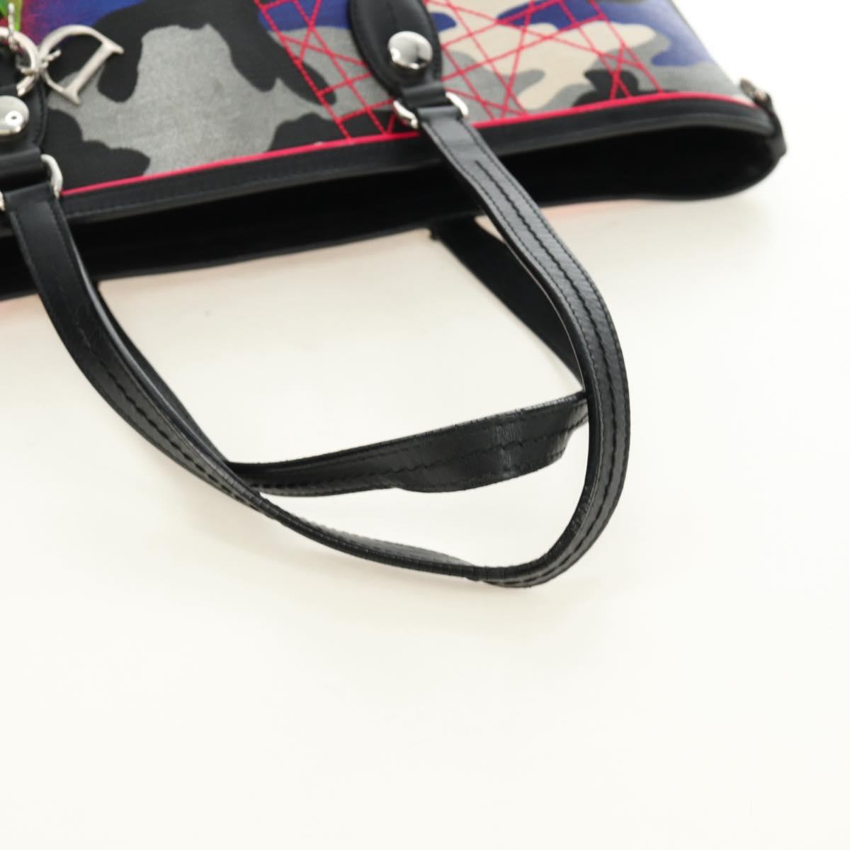 Christian Dior Anselmurail Tote Bag Canvas Multicolor Silver Auth 182566M - Jerrillo image 7