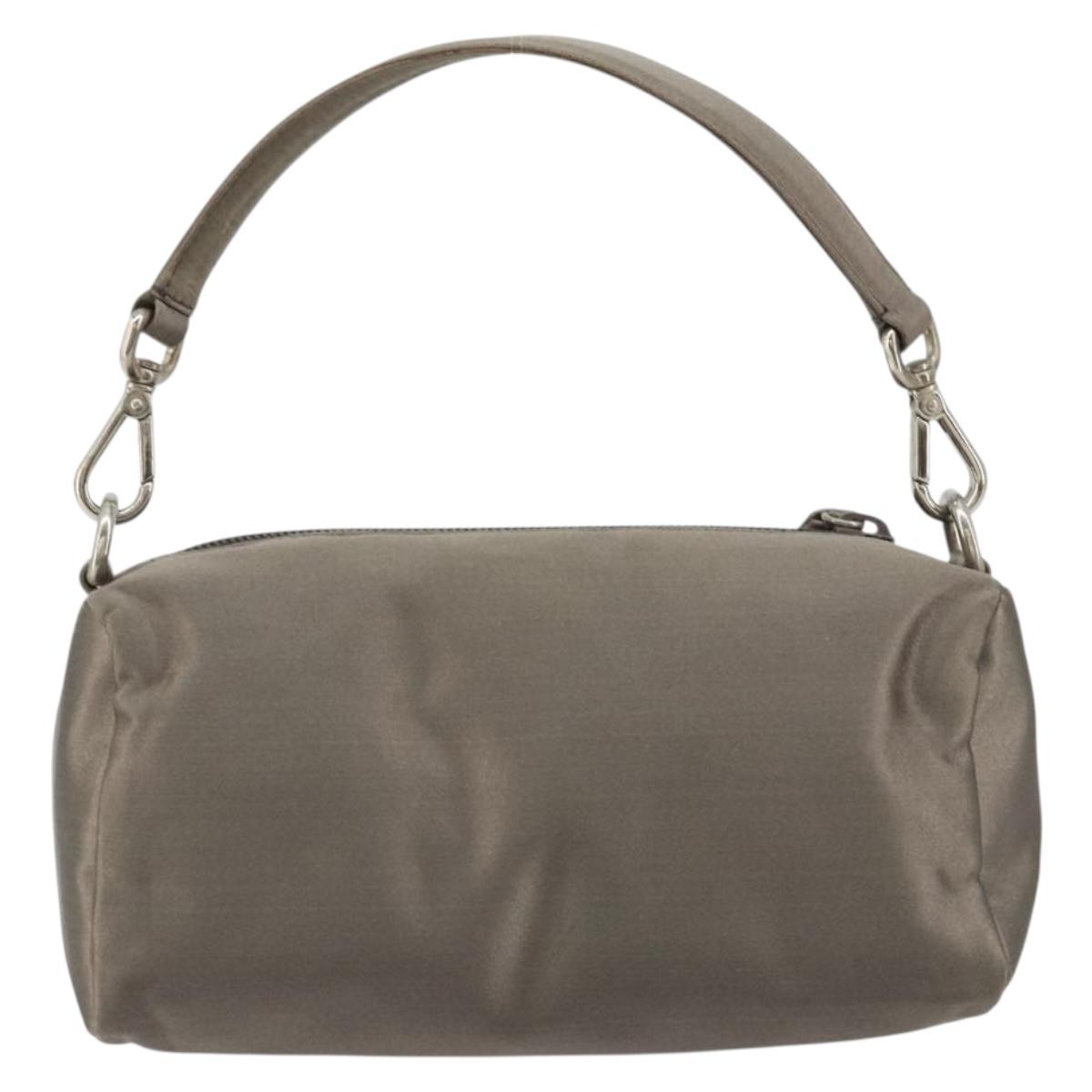 PRADA Hand pouch Satin Gray Silver Auth 182660A - Jerrillo image 3