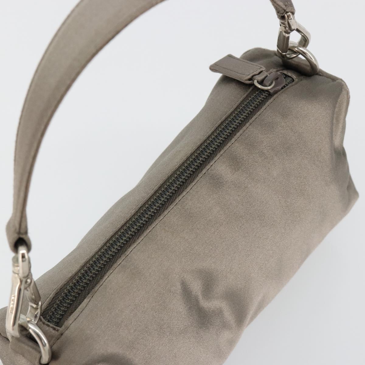 PRADA Hand pouch Satin Gray Silver Auth 182660A - Jerrillo image 6