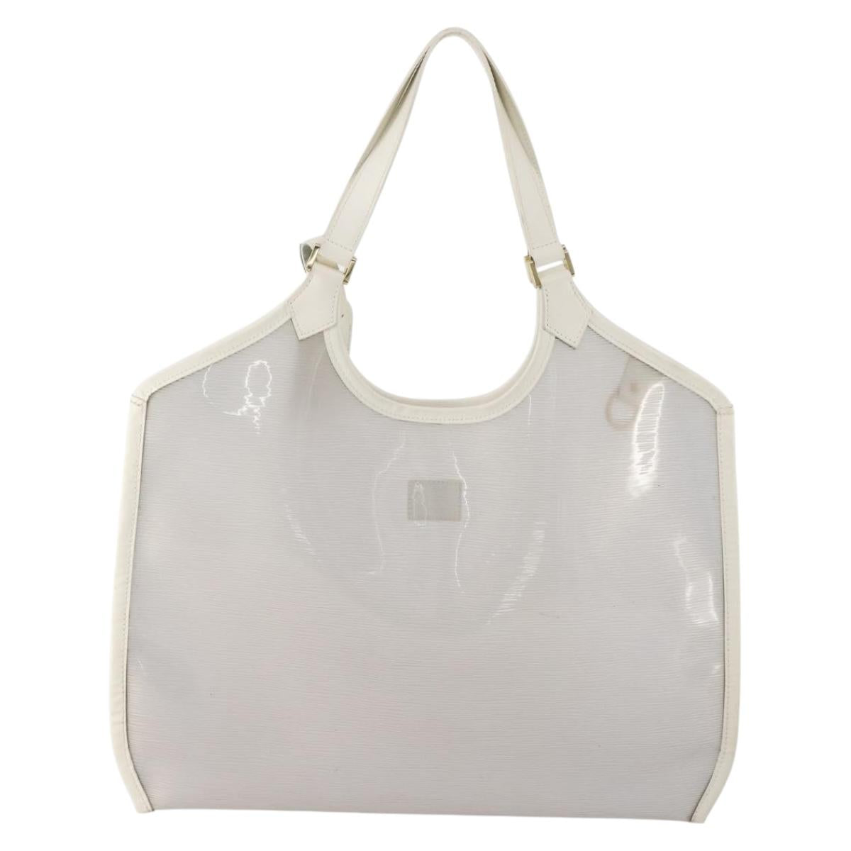 LOUIS VUITTON Epi Plage Lagoon Bay Tote Bag White Clear M92151 LV Auth 182775A - Jerrillo image 2
