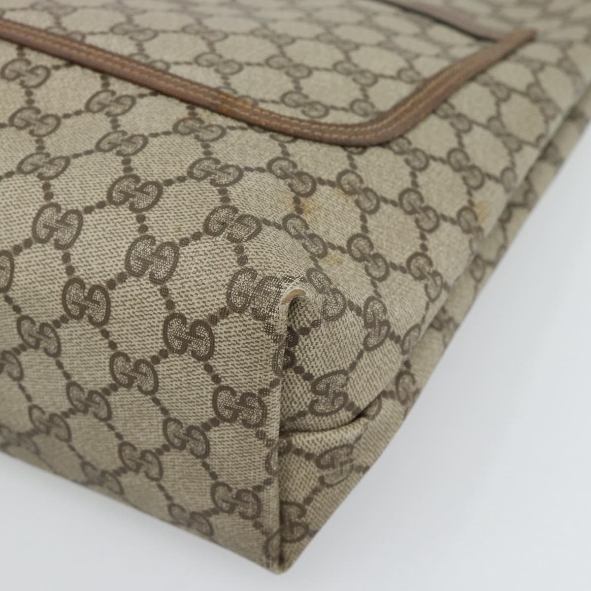 GUCCI GG Supreme Web Sherry Line Tote Bag PVC Beige Red 39 02 003 Auth 182963 - Jerrillo image 10