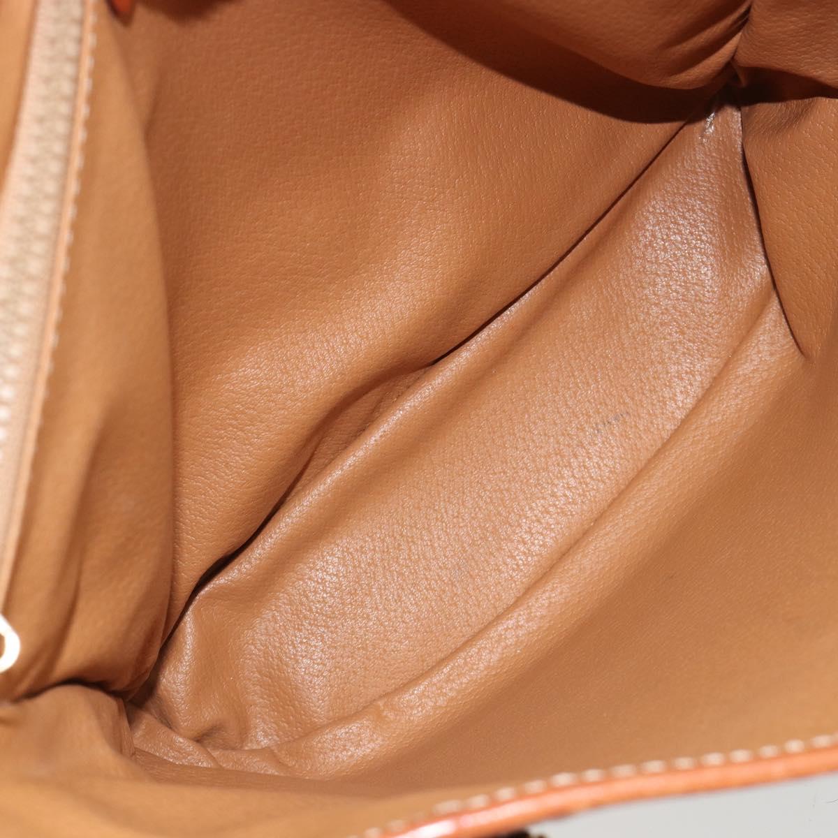 CELINE Macadam Canvas Tote Bag PVC Beige Gold Auth 183002 - Jerrillo image 10