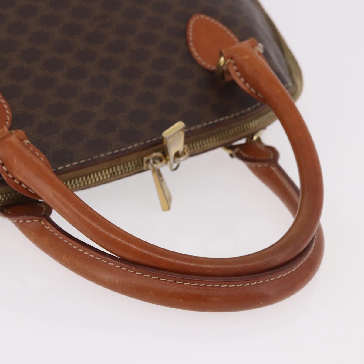 CELINE Macadam Canvas Hand Bag PVC Leather 2way Brown Gold Auth 183047 - Jerrillo image 7