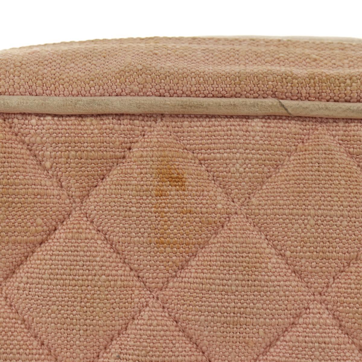 CHANEL Matelasse Chain Shoulder Bag Canvas Pink Gold CC Auth 183065M - Jerrillo image 3