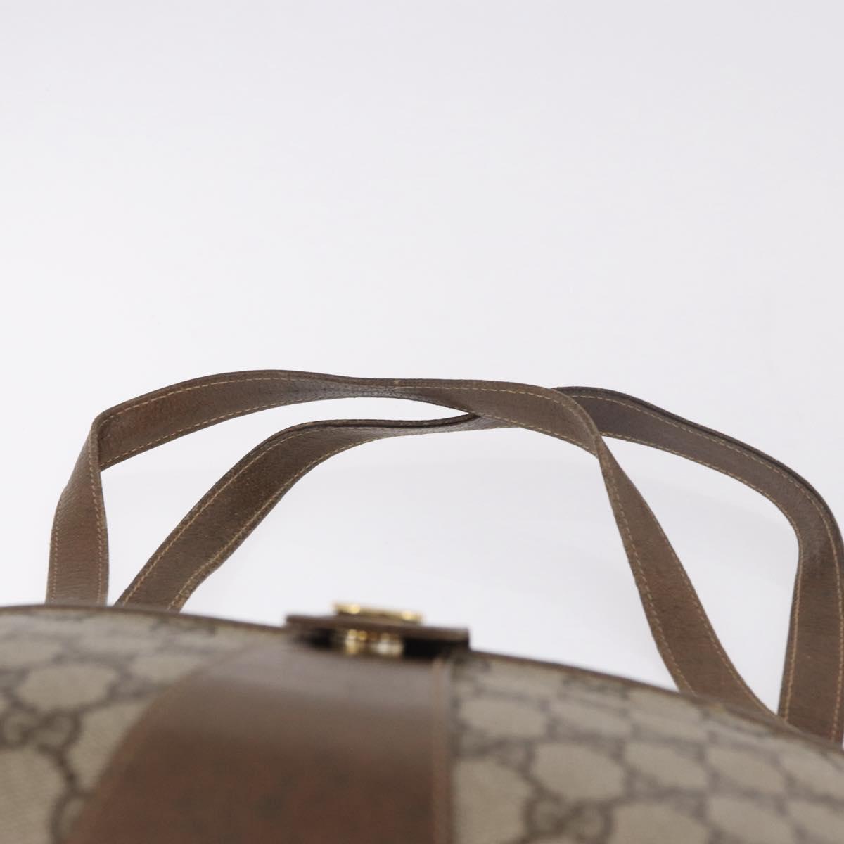 GUCCI GG Supreme Tote Bag PVC Beige Gold 86 02 021 Auth 183721 - Jerrillo image 9