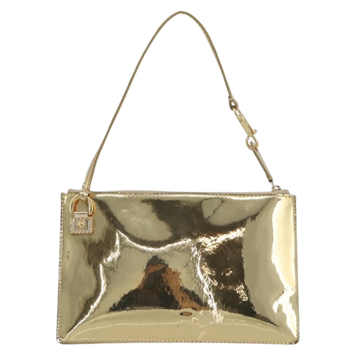 LOUIS VUITTON Monogram Miroir Pochette Plat Clutch Bag Gold M95278 Auth 183739V - Jerrillo image 2