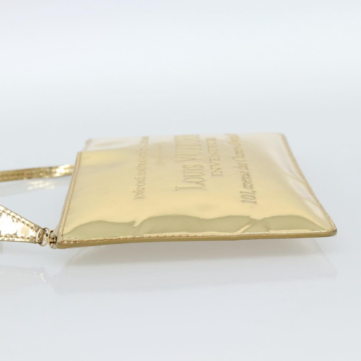 LOUIS VUITTON Monogram Miroir Pochette Plat Clutch Bag Gold M95278 Auth 183739V - Jerrillo image 3