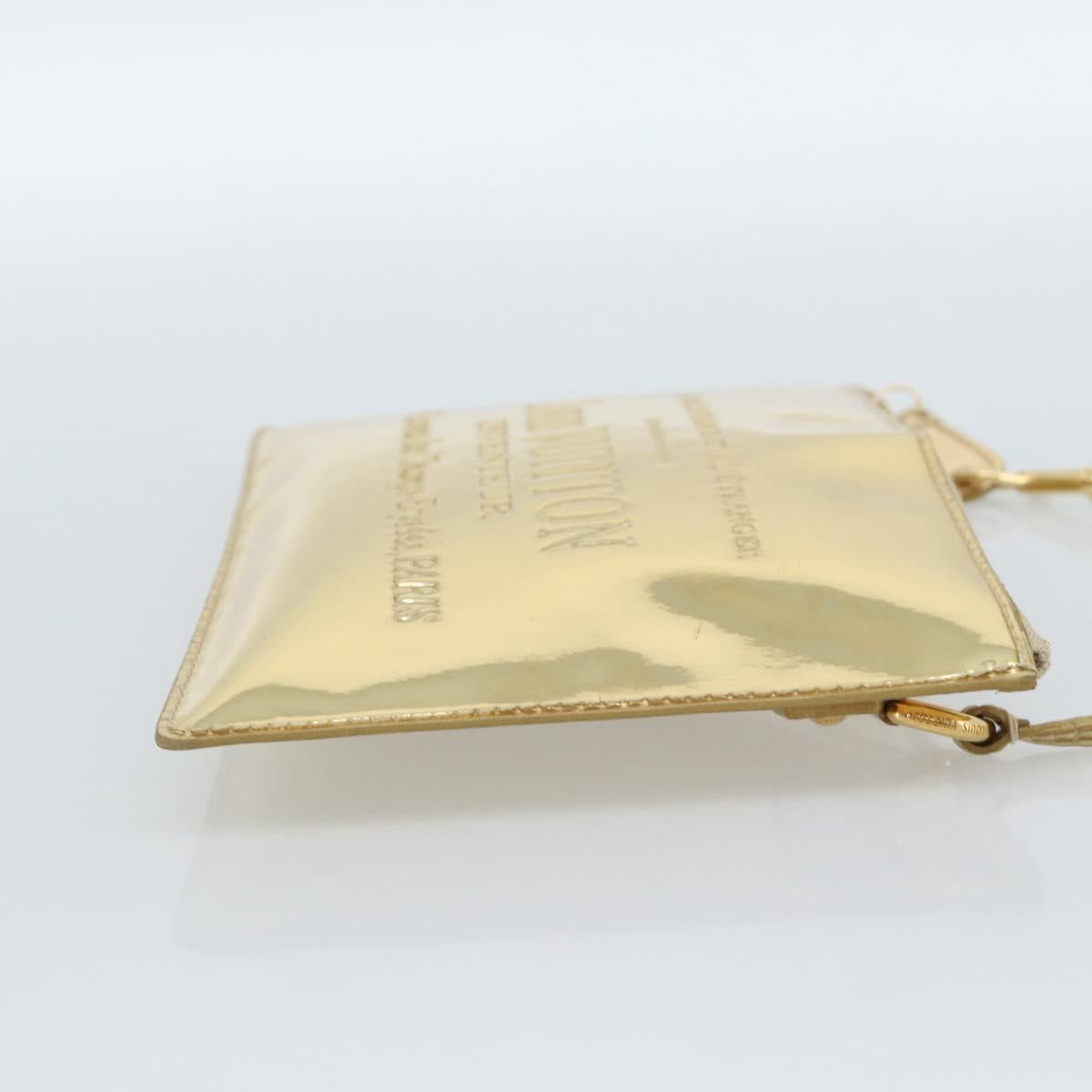 LOUIS VUITTON Monogram Miroir Pochette Plat Clutch Bag Gold M95278 Auth 183739V - Jerrillo image 4
