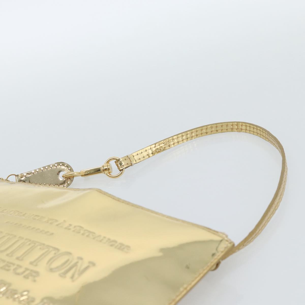 LOUIS VUITTON Monogram Miroir Pochette Plat Clutch Bag Gold M95278 Auth 183739V - Jerrillo image 8