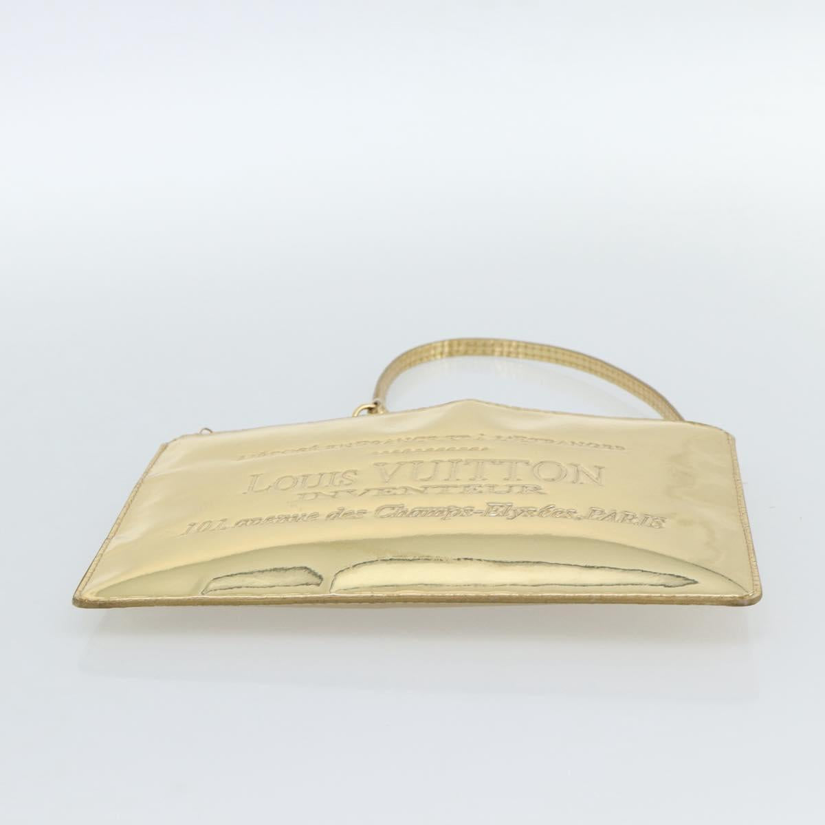 LOUIS VUITTON Monogram Miroir Pochette Plat Clutch Bag Gold M95278 Auth 183739V - Jerrillo image 5