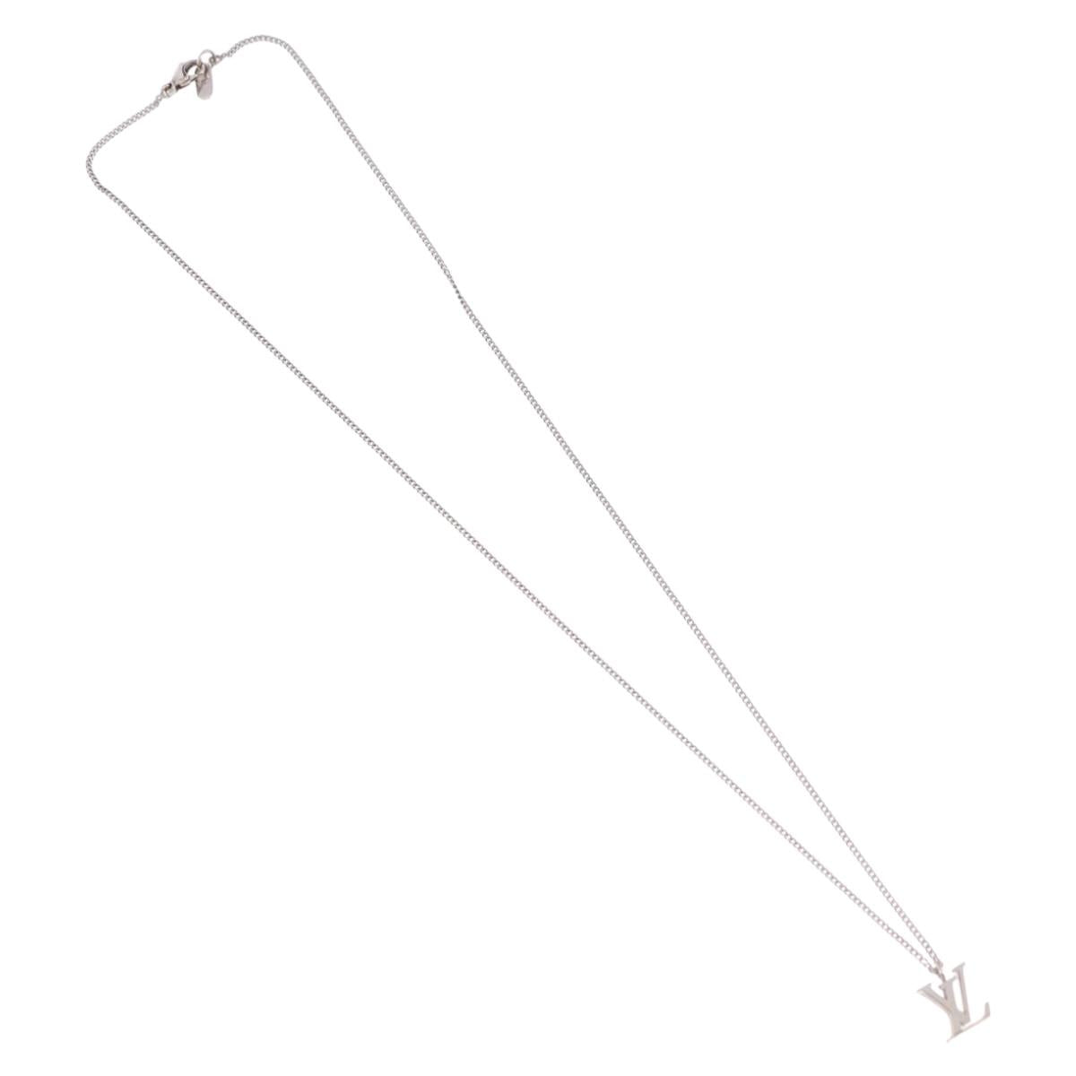 LOUIS VUITTON LV Initials Necklace 18K Gold(750) White Gold Auth 184383SAV - Jerrillo image 2