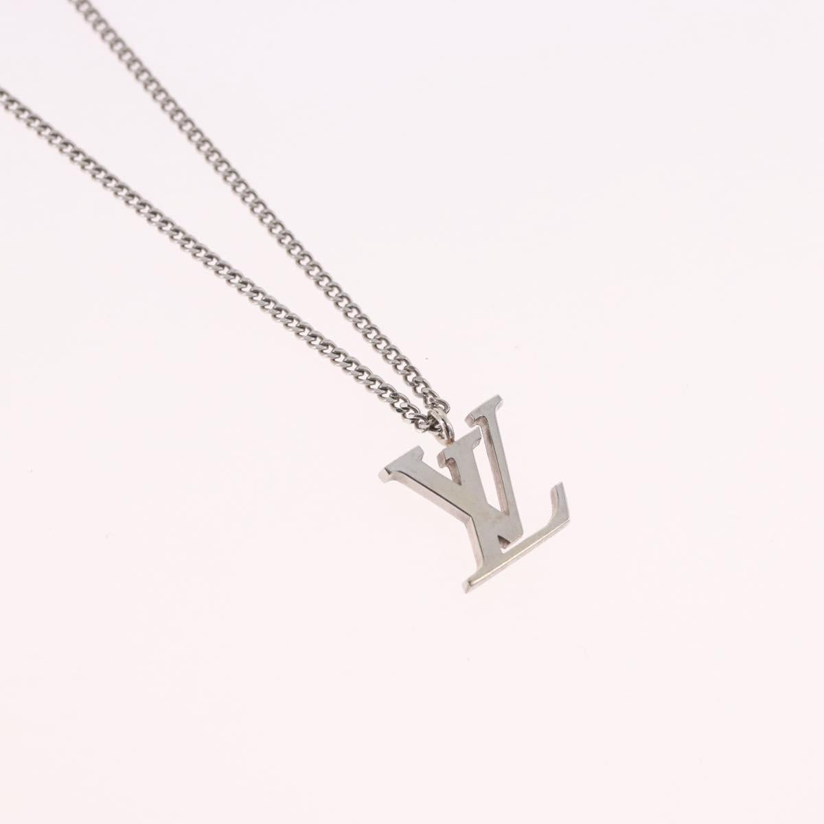 LOUIS VUITTON LV Initials Necklace 18K Gold(750) White Gold Auth 184383SAV - Jerrillo image 3