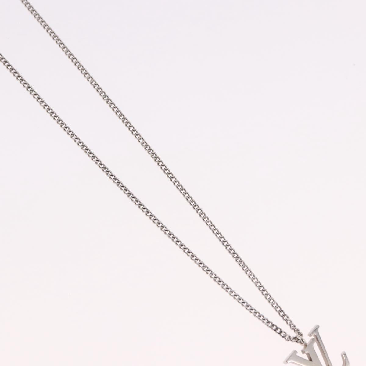 LOUIS VUITTON LV Initials Necklace 18K Gold(750) White Gold Auth 184383SAV - Jerrillo image 4