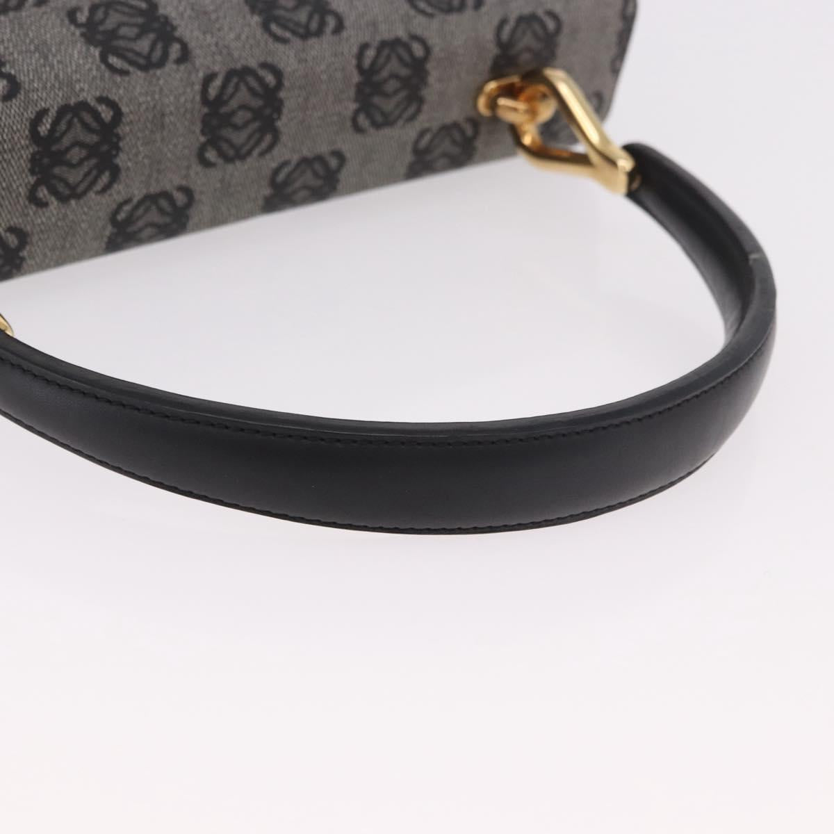 LOEWE Anagram Hand Bag PVC Gray Gold Auth 184514V - Jerrillo image 7