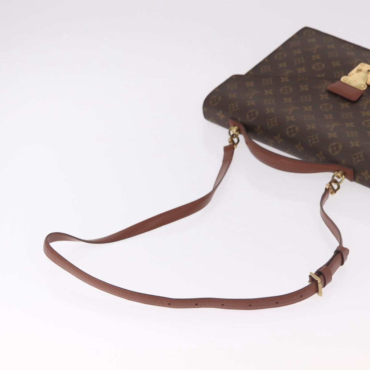 LOUIS VUITTON Monogram Porte Documents Bandouliere Bag M53338 LV Auth 184557 - Jerrillo image 8