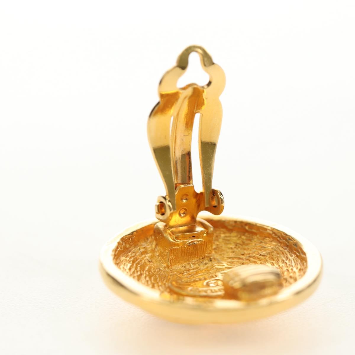 CHANEL Earring metal Gold Tone CC Auth 184597V - Jerrillo image 10