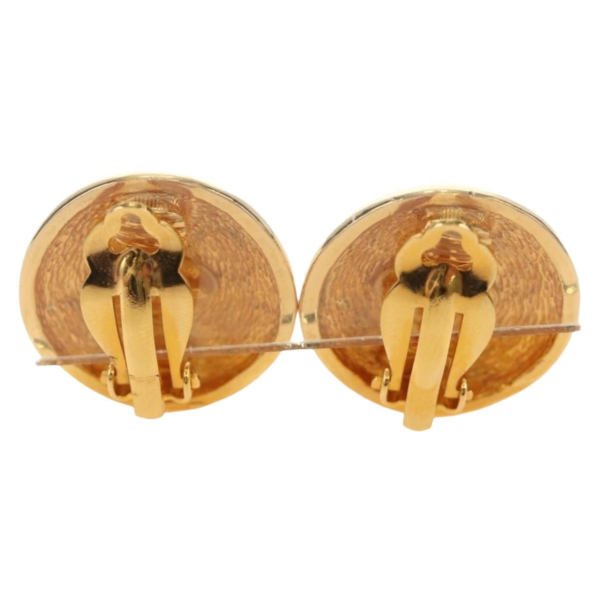 CHANEL Earring metal Gold Tone CC Auth 184597V - Jerrillo image 3