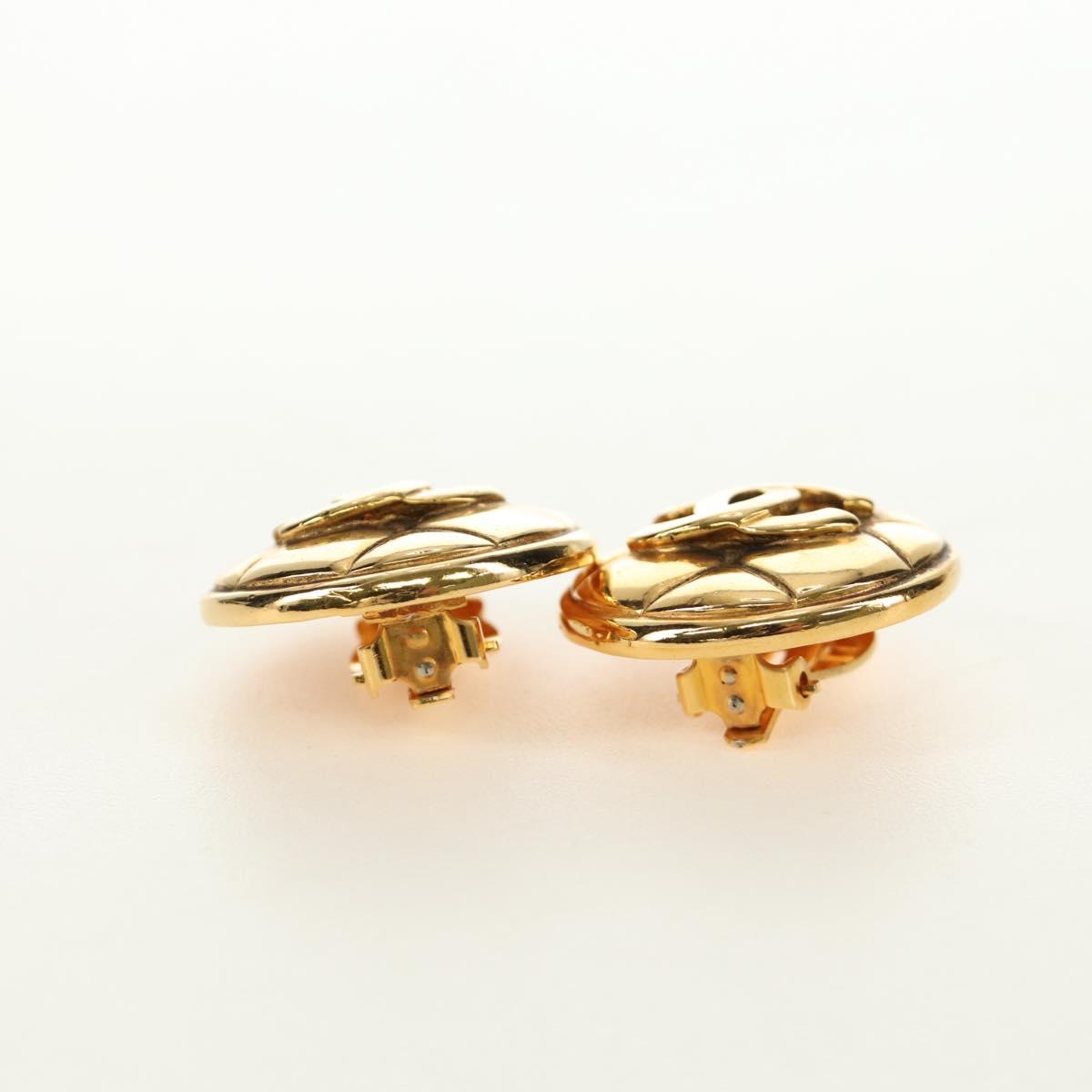 CHANEL Earring metal Gold Tone CC Auth 184597V - Jerrillo image 6
