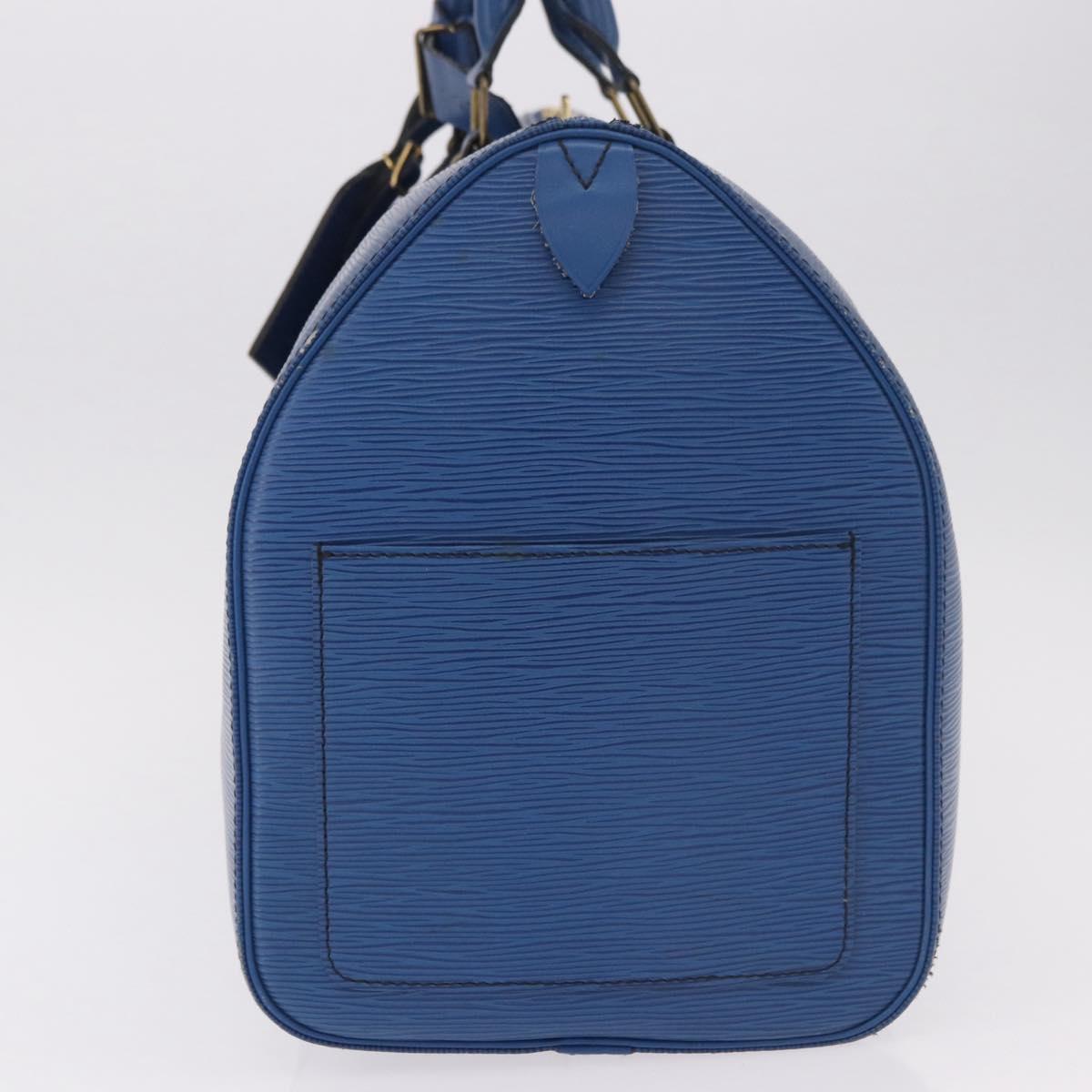 LOUIS VUITTON Epi Keepall 45 Boston Bag Blue M42975 LV Auth 184611 - Jerrillo image 4