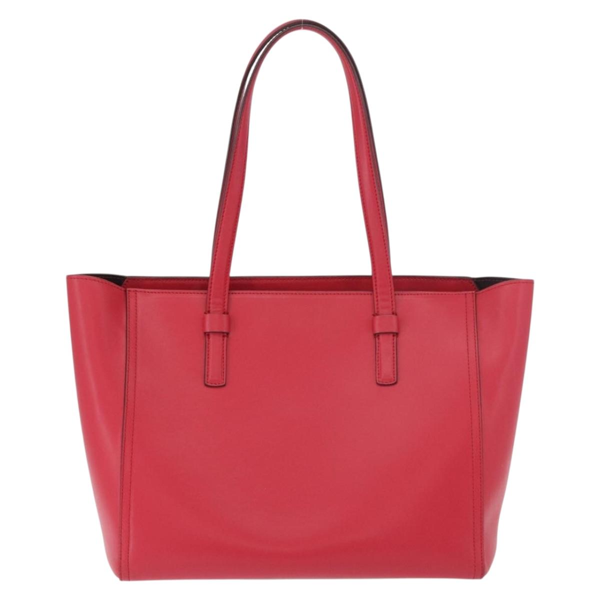 Salvatore Ferragamo Gancini Tote Bag Leather Pink Gold Auth 184616V - Jerrillo image 3
