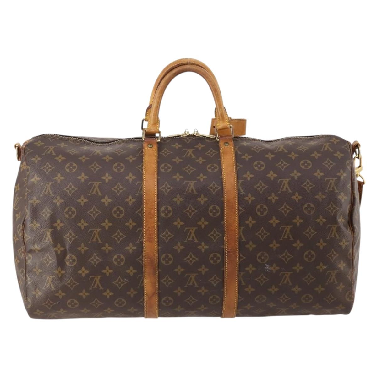 LOUIS VUITTON Monogram Keepall Bandouliere 55 Boston Bag M41414 LV Auth 184740 - Jerrillo image 3