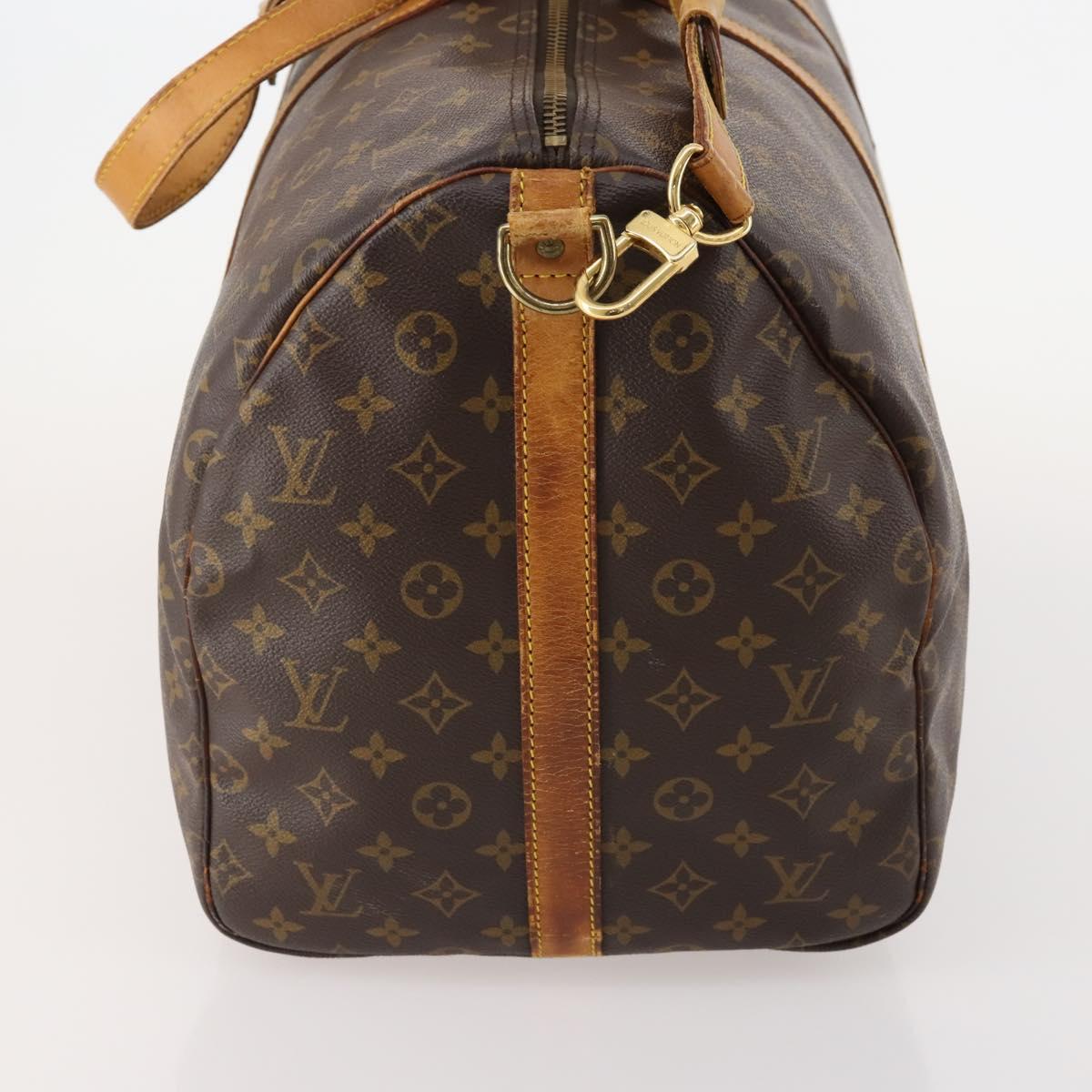 LOUIS VUITTON Monogram Keepall Bandouliere 55 Boston Bag M41414 LV Auth 184740 - Jerrillo image 4