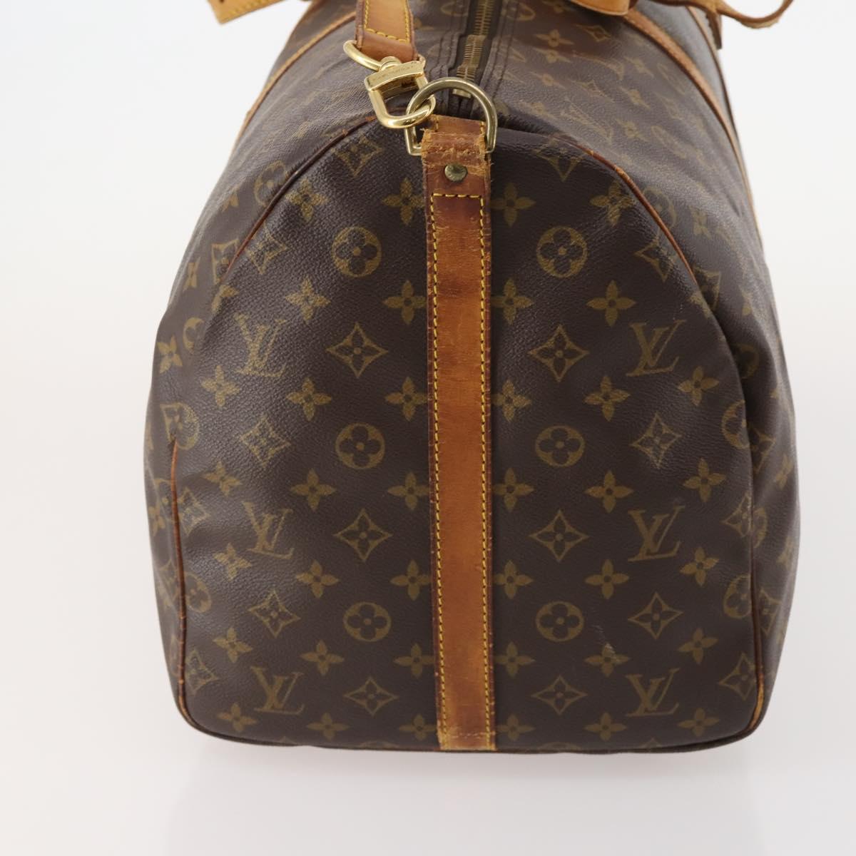 LOUIS VUITTON Monogram Keepall Bandouliere 55 Boston Bag M41414 LV Auth 184740 - Jerrillo image 5