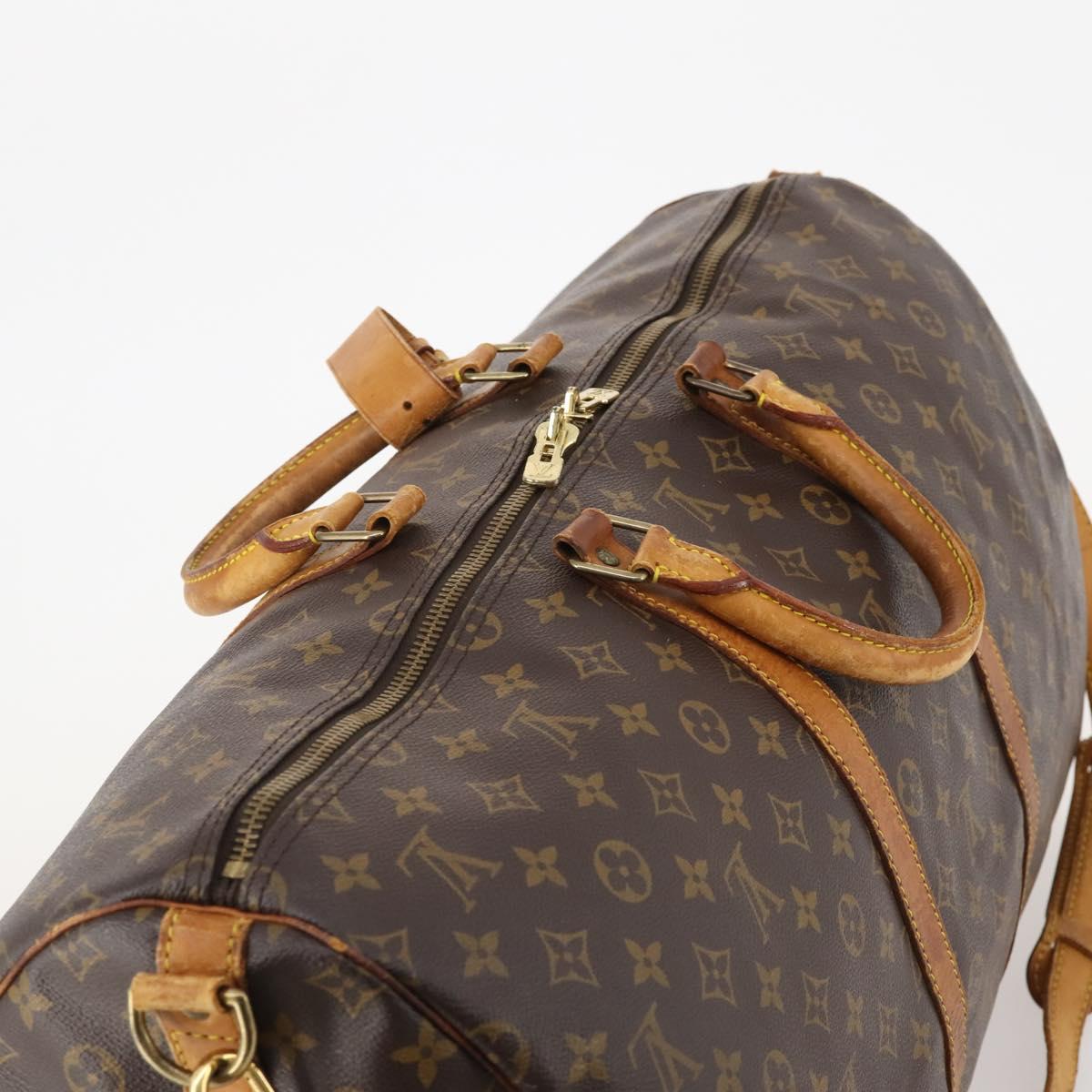 LOUIS VUITTON Monogram Keepall Bandouliere 55 Boston Bag M41414 LV Auth 184740 - Jerrillo image 6