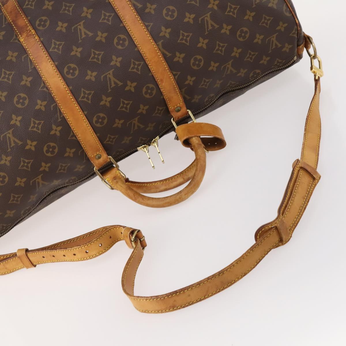 LOUIS VUITTON Monogram Keepall Bandouliere 55 Boston Bag M41414 LV Auth 184740 - Jerrillo image 7