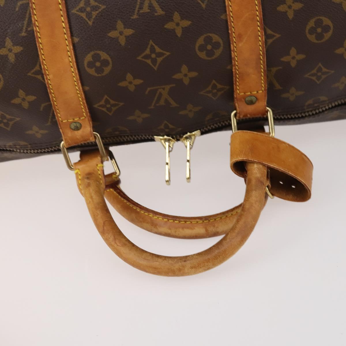 LOUIS VUITTON Monogram Keepall Bandouliere 55 Boston Bag M41414 LV Auth 184740 - Jerrillo image 9