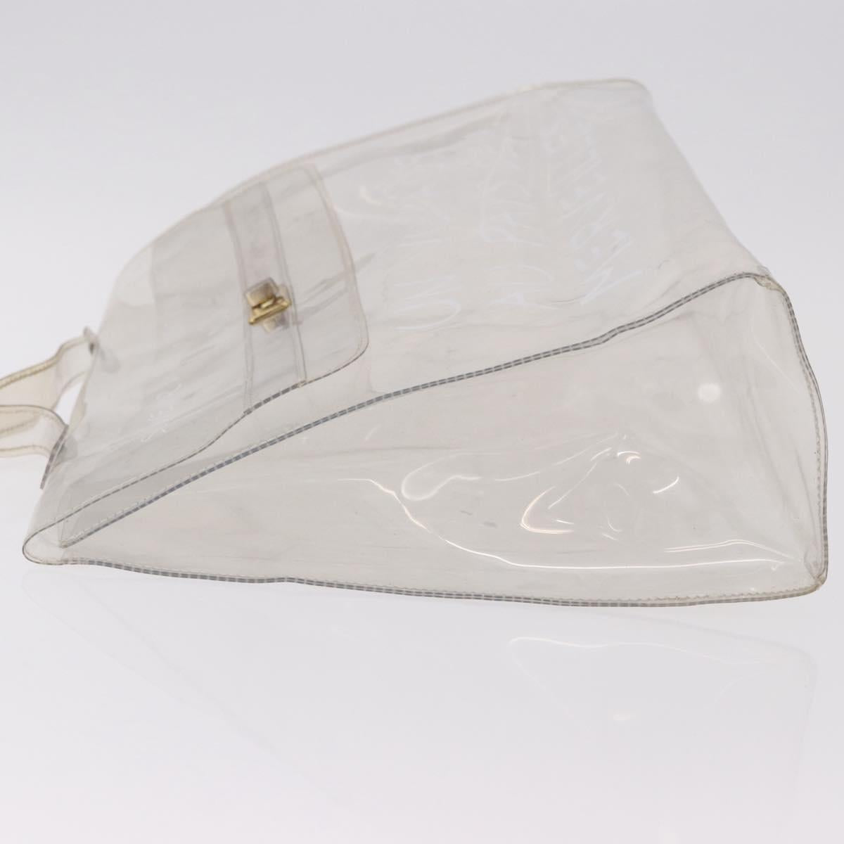 HERMES Vinyl Kelly Hand Bag Vinyl Clear Auth 184746 - Jerrillo image 4